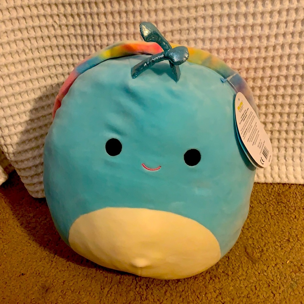 Sid Squishmallow bnwt snail 11” tyedie